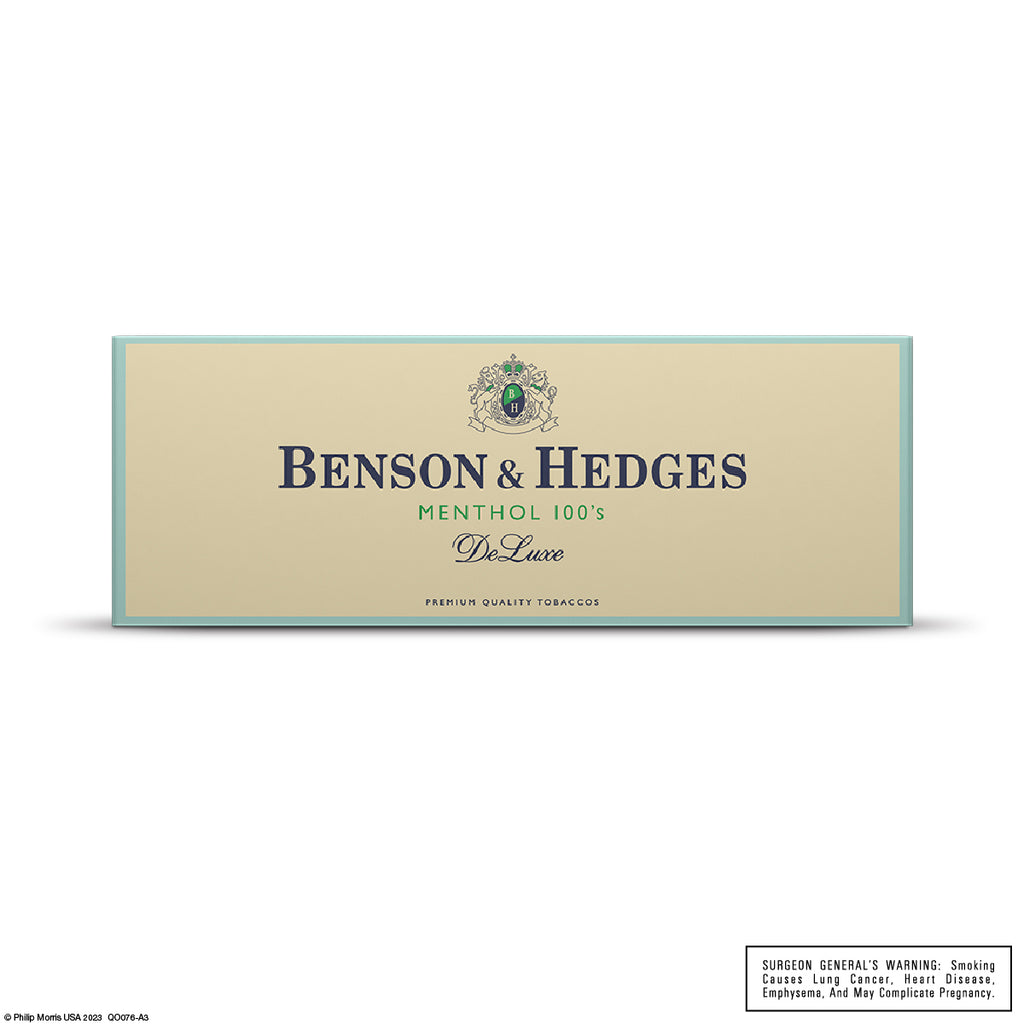 Benson & Hedges Deluxe Menthol 100s Box