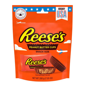 Reese's Milk Chocolate Peanut Butter Cups Miniatures Candy Snack Size Pouch