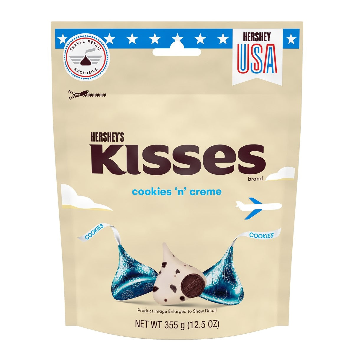HERSHEY'S KISSES Cookies n Creme Candy Pouch