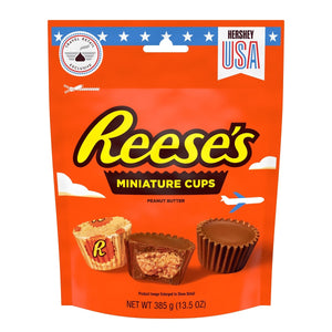 Reese's Milk Chocolate Peanut Butter Cups Miniatures Candy Pouch