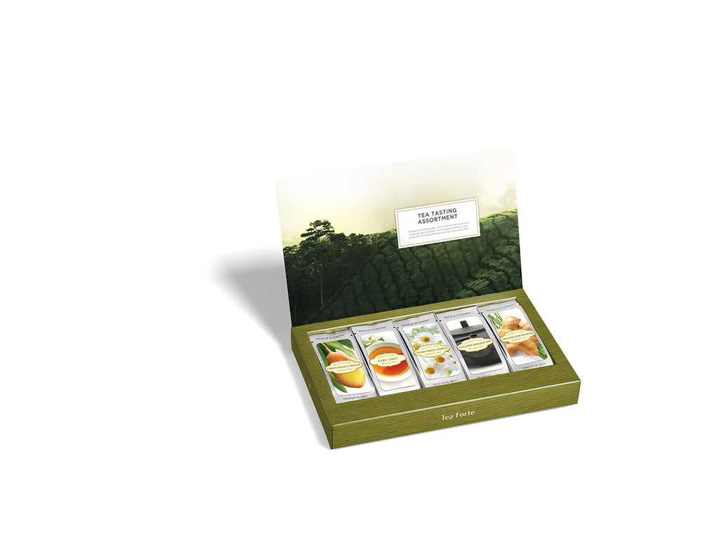 TEA FORTE SINGLE STEEPS TEA TASTING ASSORTMENT