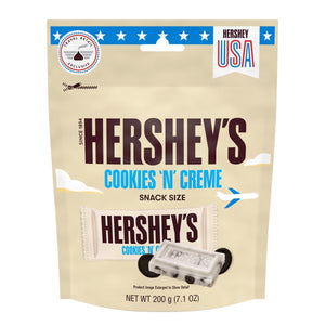 HERSHEY'S Cookies n Creme Snack Size Bars Pouch 