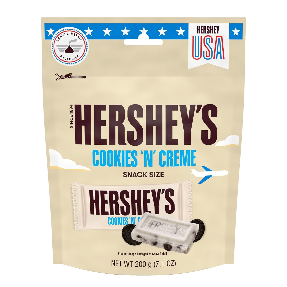 HERSHEY'S Cookies n Creme Snack Size Bars Pouch