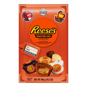 Reese's Milk Chocolate Peanut Butter Cups Miniatures Candy Assortment Box 460g