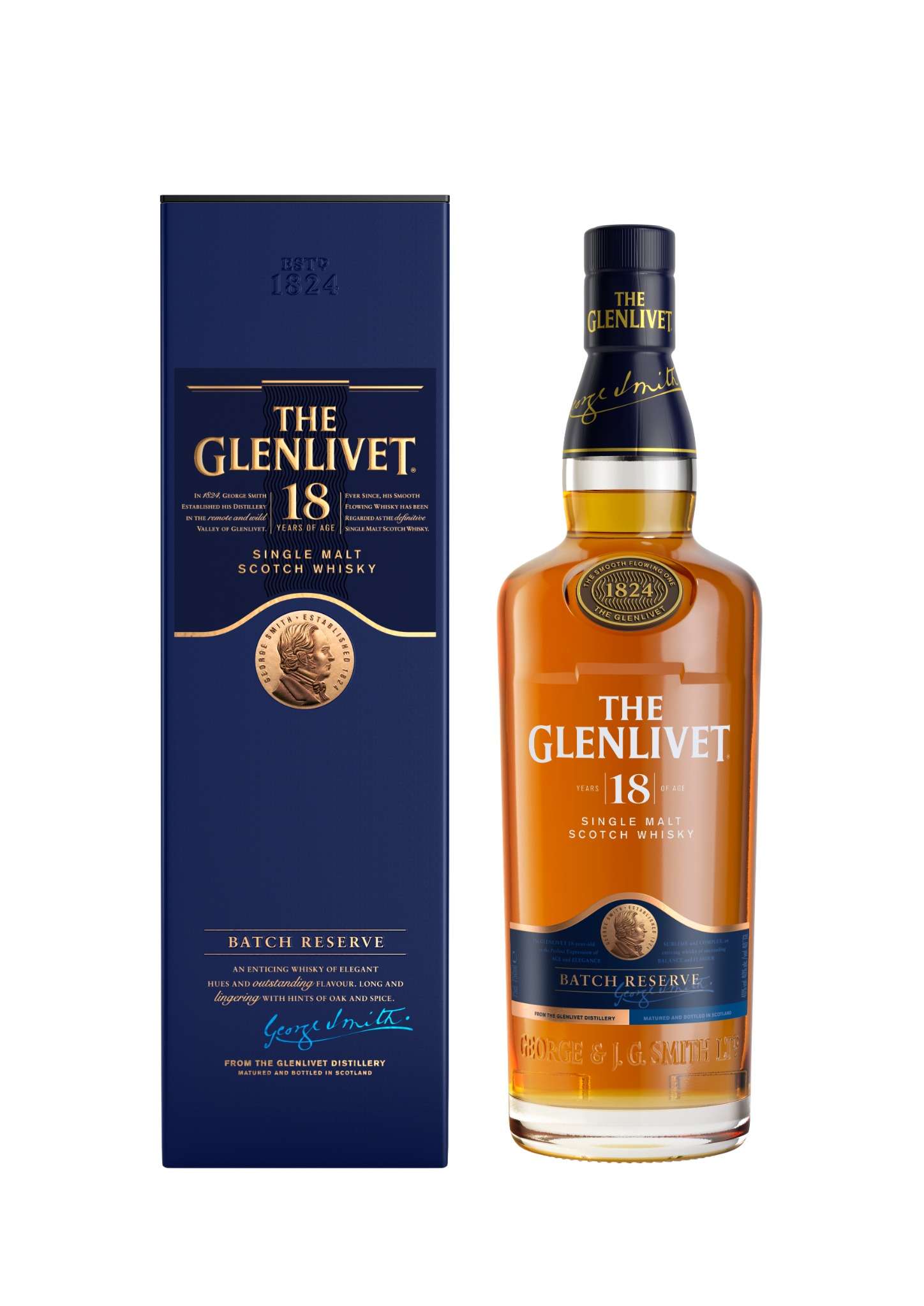 The Glenlivet Single Malt Scotch Whisky 18YO 1L
