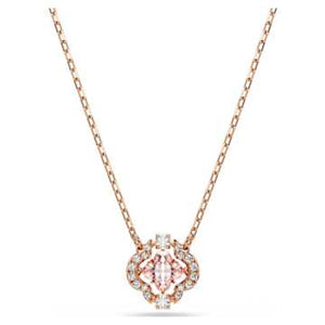 UNA:NECKLACE CL CZMO/ROSE GOLD