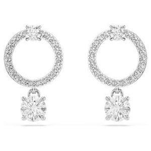 SELF SERVICE: CONSTELLA:EARRING CIR CZWH/CRY/RHODIUM