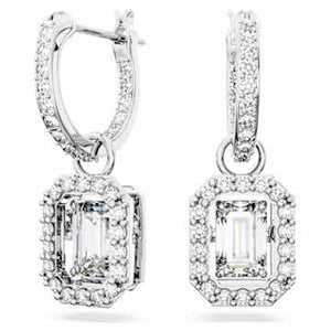 UNA MILLENIA:EARRING WHITE/RHODIUM