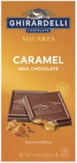 Ghirardelli Caramel Milk Chocolate Squares Bar