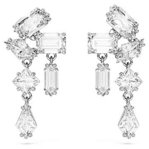 MESMERA:EARRING CLUSTER CRY/RHODIUM