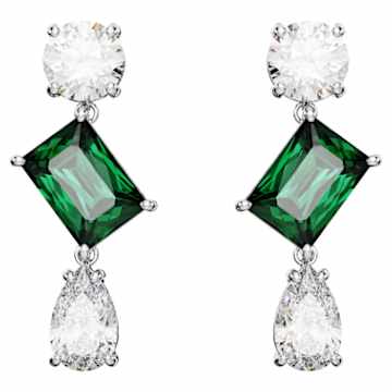 MESMERA:EARRING TRIO WHITE/RHODIUM
