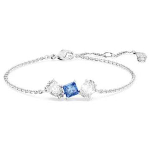 MESMERA:BRACELET BLUE WHITE/RHODIUM M