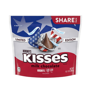 HERSHEY'S KISSES Patriotic Foils Milk Chocolate Candy Party Bag
