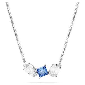 MESMERA:PEND BLUE WHITE/RHODIUM