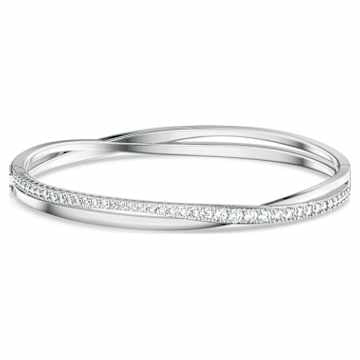 HYPERBOLA:BANGLE ROWS CZWH/RHODIUM M
