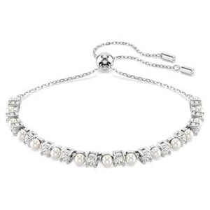 SELF SERVICE: MATRIX:BRACELET 3MM WHITE/RHODIUM M