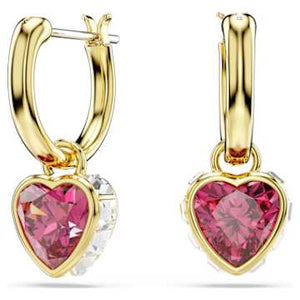 SELF SERVICE: CHROMA:PE MN HOOP DROP HEART RED/GOLD
