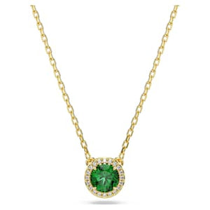 UNA:PENDANT GREEN/GOLD