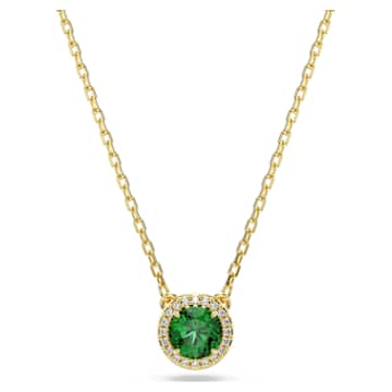 UNA:PENDANT GREEN/GOLD