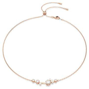 CONSTELLA:NECKLACE BAR WHITE/ROSE GOLD