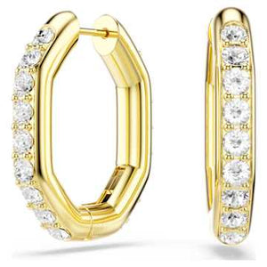DEXTERA:EARRING MN HOOP CRE/GOLD