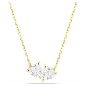MESMERA:NECKLACE WHITE/GOLD
