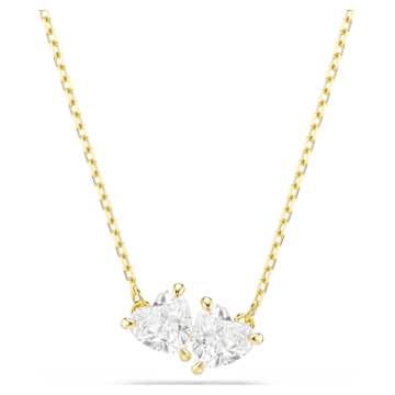 MESMERA:NECKLACE WHITE/GOLD