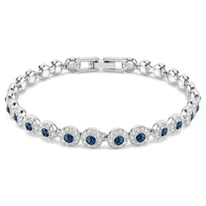 SELF SERVICE: UNA:BRACELET S BLUE/RHODIUM