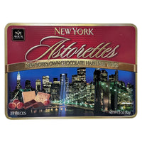 New York Astorette Tin with Hazelnut Chocolate Thins