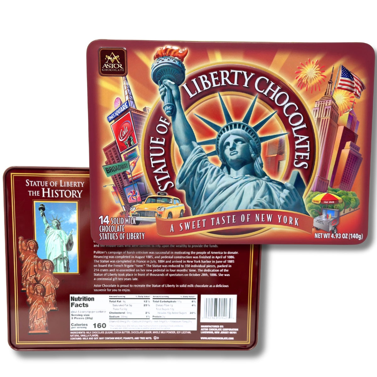 Statue of Liberty Tin with Molded Milk Chocolate