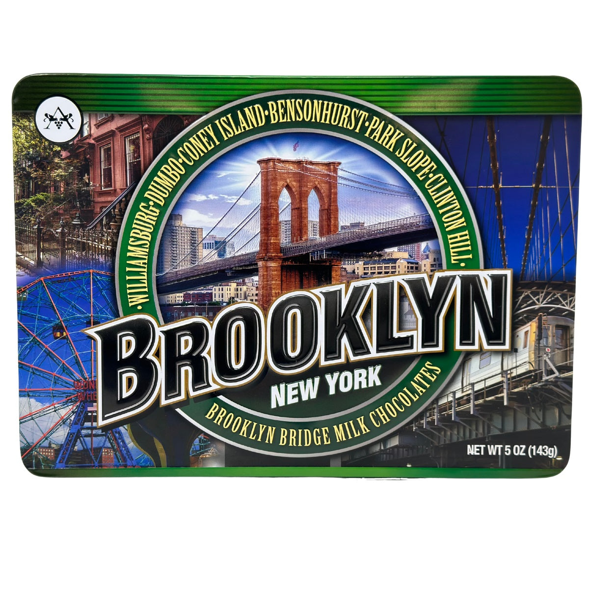 Brooklyn Bridge Tin with Molded Milk Chocolate