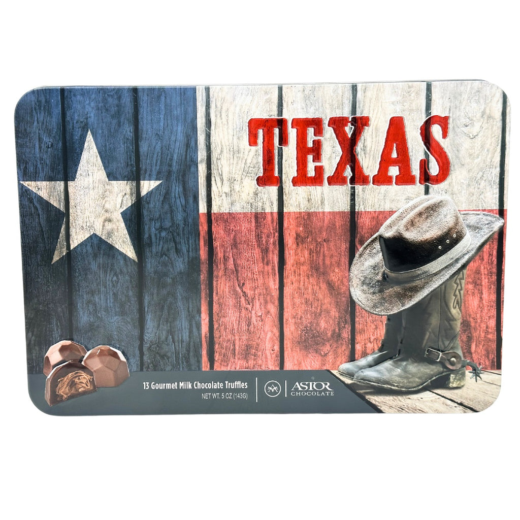 Texas Tin with Milk Chocolate Truffles